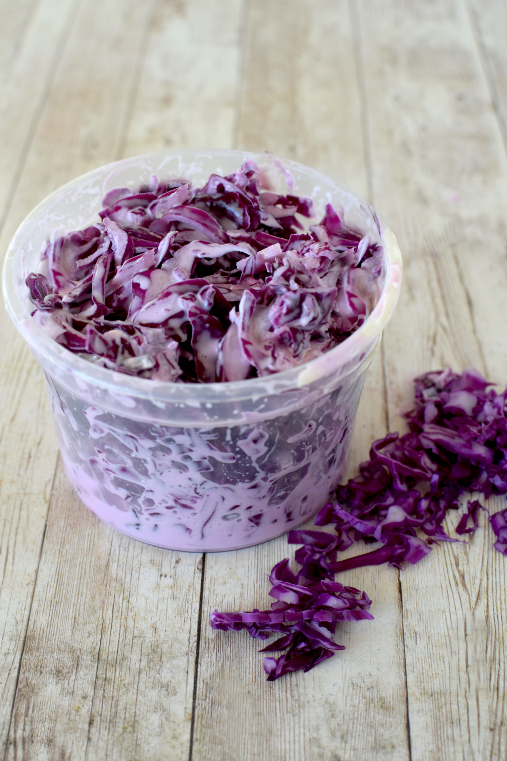 At the Immigrant's Table: shredded Napa cabbage salad