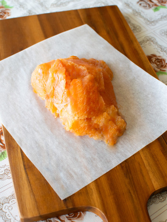 Easy Homemade Lox on a cutting board